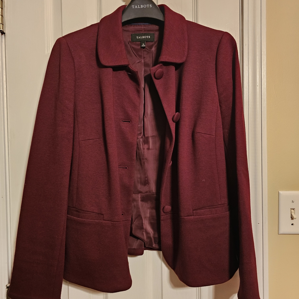 Talbots Women's Burgundy Jacket